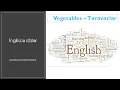 Lagu İngiliscə Sözlər (Tərəvəzlər)