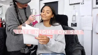 VLOG LATE NIGHT ON SET Greta Onieogou