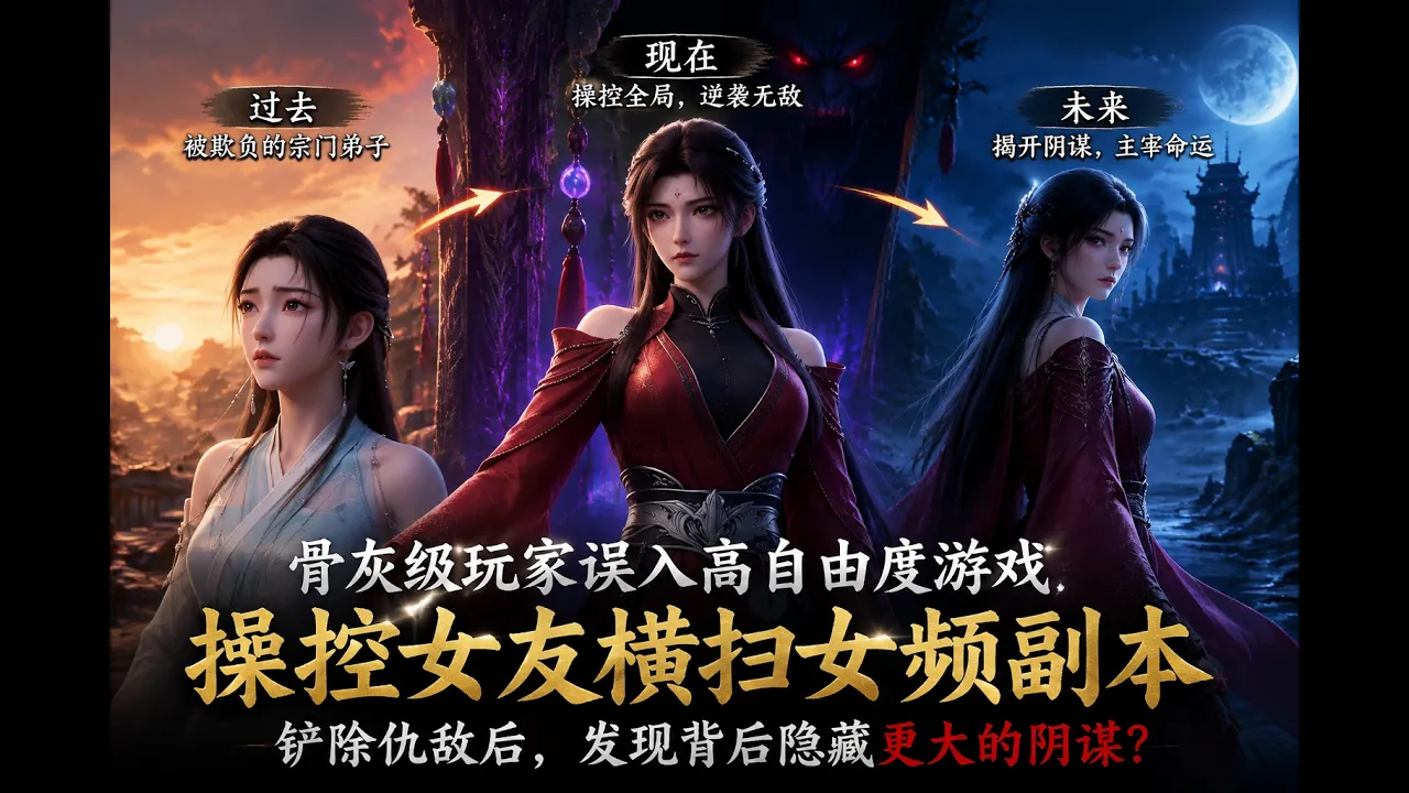 骨灰级玩家误入自由度MAX游戏!操控女友横扫女频副本,却发现背后隐藏惊天阴谋