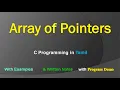Array of Pointers in C C Programming in Tamil
