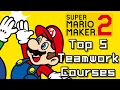 Lagu Super Mario Maker 2 Top 5 TEAMWORK COURSES (Switch)
