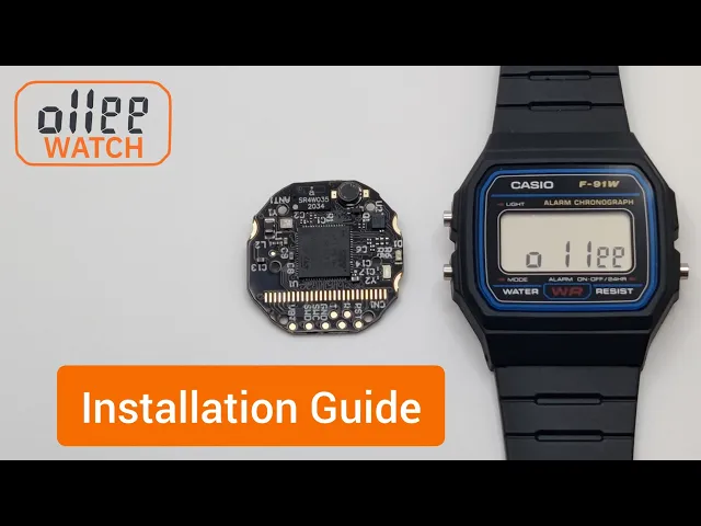 Ollee Watch Installation Guide - mod for Casio F-91W and A158W