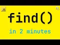 Learn Advanced Array Searching - JavaScript Array Find In 2 Mins