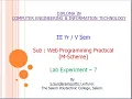 Web Lab Ex - 7
