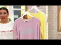 Peace Love World I Love Us Comfy Mommy Top on QVC