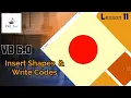 How to insert shapes Write Codes in VB 6 0 PRI Tec Education by Priya