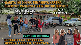 Download WANITA INI DIHINA \u0026 DITERTAWAKAN TEMANNYA KARNA DIJEMPUT PACARNYA NAIK MOTOR BUTUT! feat rb official MP3