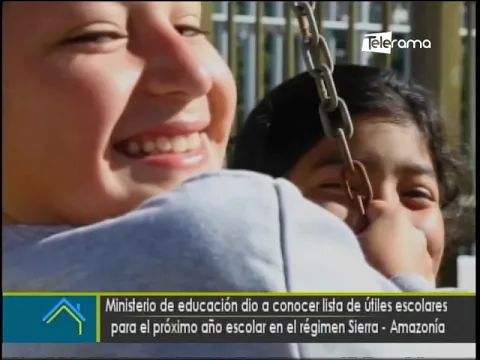 Ministerio de educación dio a conocer lista de útiles escolares para el próximo año escolar en el régimen Sierra - Amazonía