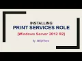 Installing Print Service Role