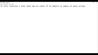 how to check in JavaScript if an object is empty