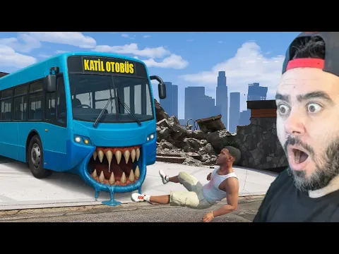 Video Thumbnail: FRANKLININ EVINE KATIL OTOBÜS SALDIRDI - GTA 5 MODS