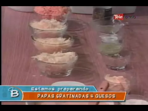 Papas gratinadas 4 quesos