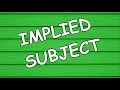 Download Lagu WHAT IS IMPLIED SUBJECT