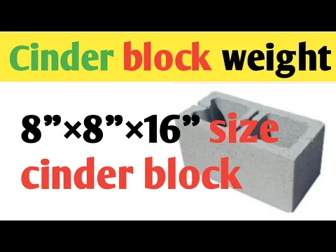 Download MP3 Cinder block weight | Cinder block dimensions | how much does cinder block weigh