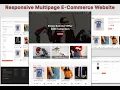 Build A completely Responsive Multipage E-Commerce Website Design - Homepage Part