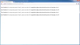 PHP OOP 231 Static Properties and Methods