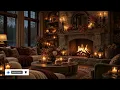 Cozy Autumn Evening by the Fireplace | Slow Piano & Cello Ambience | 3 HRS
