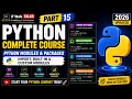 Python Modules Packages Explained Import Built-in Custom Modules Part 15 Hindi 2026