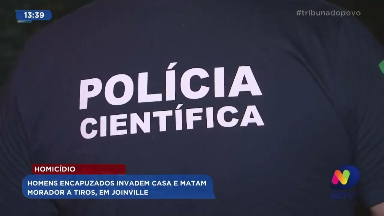 Homicídio: homens encapuzados invadem casa e matam morador a tiros em Joinville