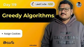 Assign Cookies Problem in Telugu Greedy Two Pointer Leetcode 455 Python DSA srkcodes