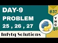 InfyTQ Programming Fundamentals Using Python Day 9 Practice Problems
