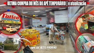 ULTIMA COMPRA DO MÊS DO APE TEMPORARIO, DESABAFO  E ATUALIZAÇÃO DE UMA NOVA CONQUISTA 🏠 🙏