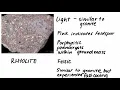 1 6 Igneous Rock Rock Classification Examples
