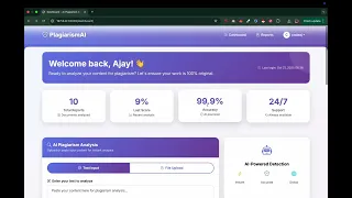 AI Plagiarism Detector using Django Machine Learning Python Final Year Project with Source Code