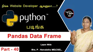 Learn Python - Part 40 Pandas Data Frame