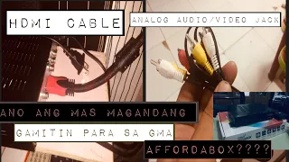 Download Ano ang mas maganda gamitin na cable sa GMA affordabox !!! MP3