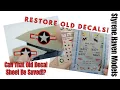 How To Restore Use Old Decals For Scale Model Kits Don t Throw That Out Of Print Sheet Out
