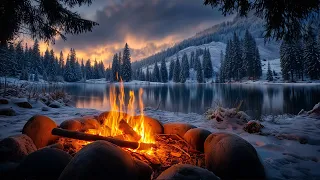 You Re Listening To The Crackle Of Fire Beside The Still Lake 