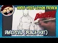 Lesson How to Draw BLACK SUIT DAREDEVIL Netflix Daredevil Season 1 SuperSpeed Timelapse
