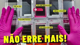 ✅QUAL TIPO DE CÍLIOS COMPRAR PARA CADA TÉCNICA | Fio a Fio, Volume Russo, Volume Brasileiro e mais