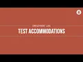Test Accommodations