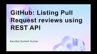 GitHub Listing Pull Request reviews using REST API