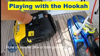 Playing with your Hookah! We clean and inspect the boats.