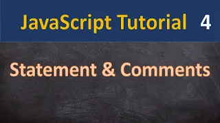 Statement Comments in JavaScript in Hindi 04 JavaScript tutorial for beginners