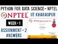NPTEL Python For Data Science Week 2 Assignment 2 Quiz Answers NPTEL Python Course Assignment 2