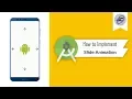 How to Implement Slide Animation in Android Studio SlideAnimation Android Coding