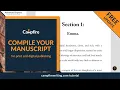 Compile Your Manuscript for Publication - Campfire Write Tutorial