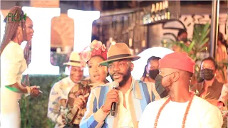 ebuka bbn performs m i bagar song at his 40th birthday