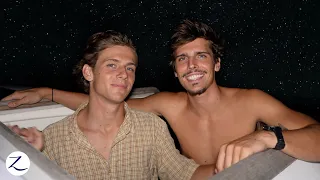 THE BOYS ARE BACK! Yacht crew night watch 🌙✨