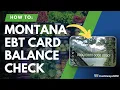 Montana EBT Balance Check Instructions