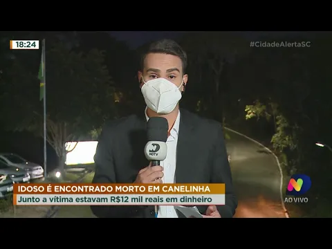 Idoso é encontrado morto em Canelinha: junto a vítima estava doze mil reais