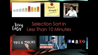 Data Structures Algorithms Made Easy For Interviews Selection Sort Algorithm