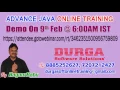 ADVANCE JAVA Online Training by Mr Nagoor Babu Demo on 9th Feb 6 00AM IST