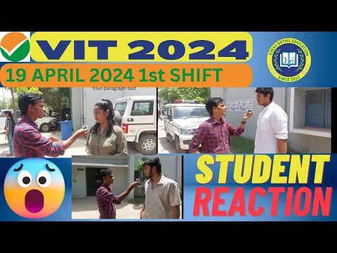 Download MP3 VITEEE 2024 || 19 April 1st Shift || Students Reaction Paper level , weightege , Cutoff😱#viteee2024