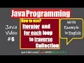 Iterator and advanced for loop to traverse Collection in Java In English