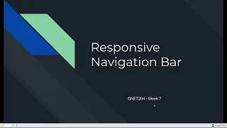 Download Week 7 Lecture: Navigation Bar MP3